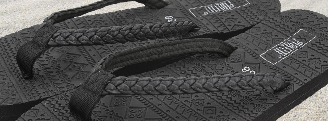 Șlapi flip-flops pentru femei, Perletti, negru